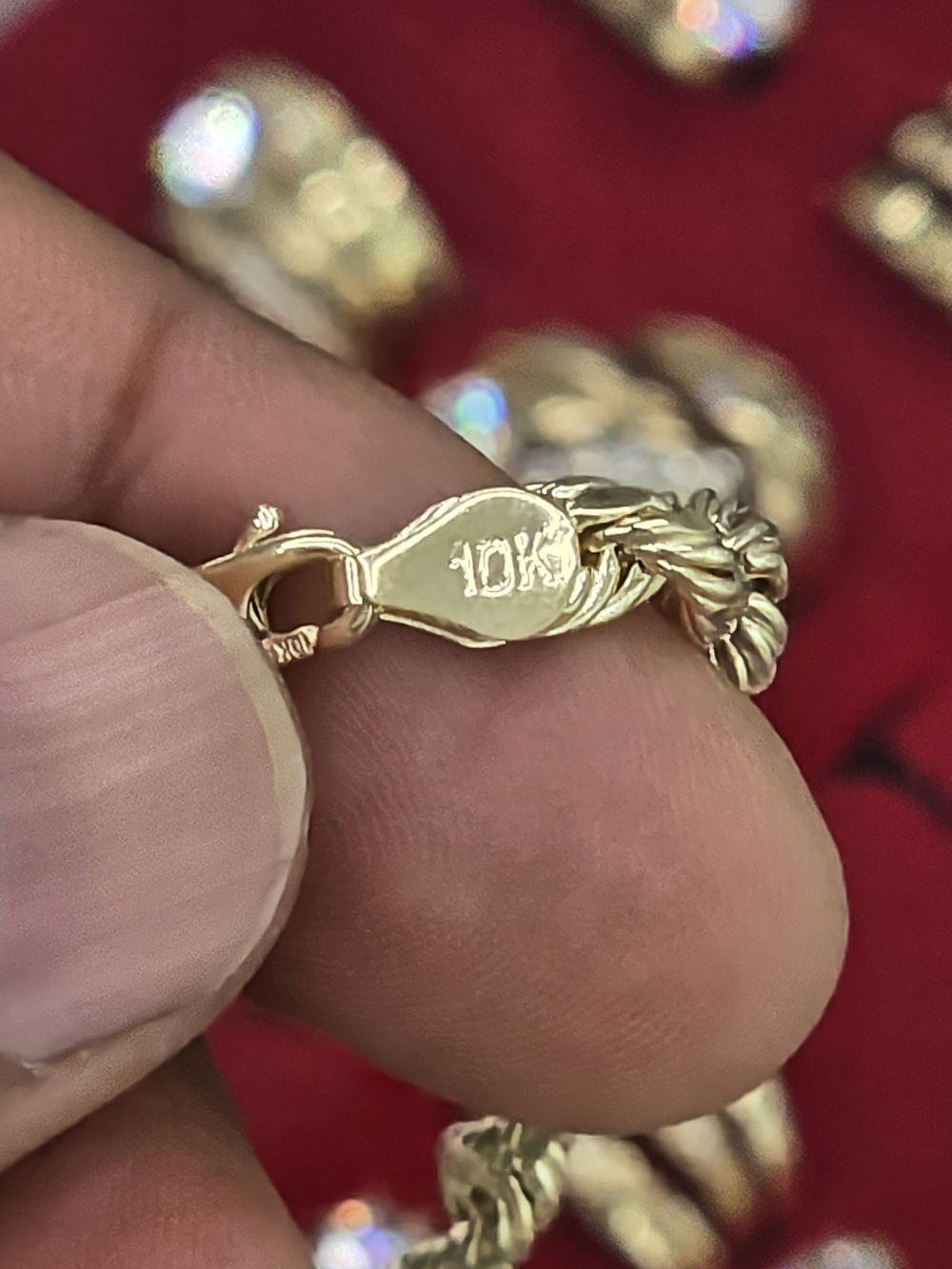 10k Real Gold Rope Chain 5mm 8 Inches - Picture 8 of 9